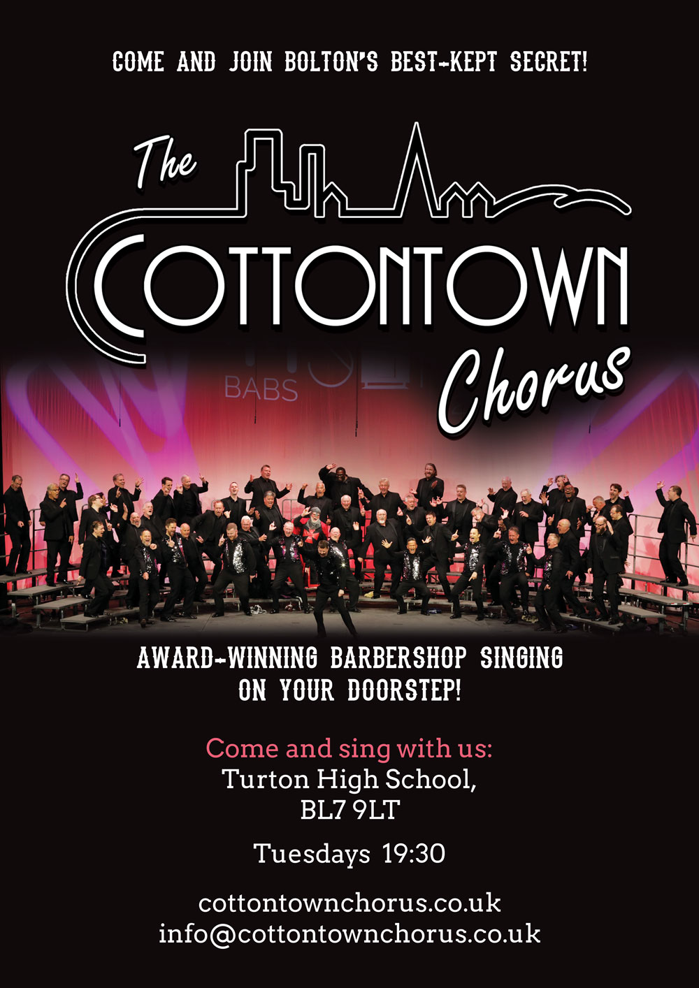 Come and join Bolton's best-kept secret - The Cottontown Chorus!