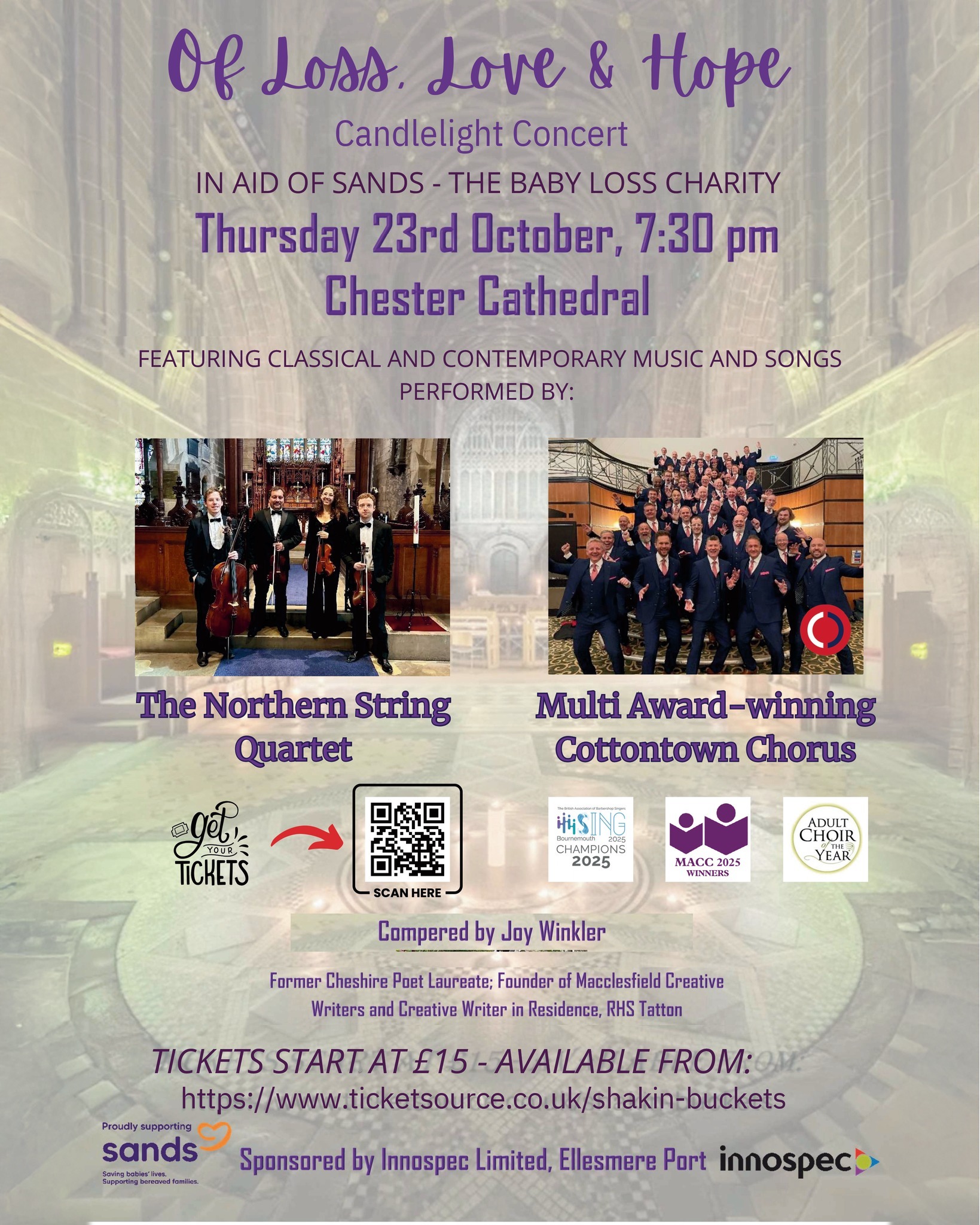 Chester Cathedral candlelight concert